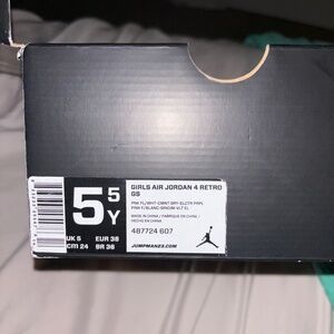 Girls air Jordan 4 retro GS “ Pink foil “